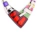 HONEYJOY Womens V Fasion Multi-color Crystal Choker Statement Necklace and Earrings Sets Pendant Jewelry