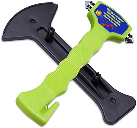Safety Hammer, Carrolner Classic Lifesaving Car Emergency Rescue Hammer Escape Mace with Seatbelt Cutting Knife Window Punch Break Auto Escape Tool Safety Seatbelt Cutter Tools