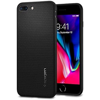 Spigen Liquid Air Armor Designed for Apple iPhone 8 Plus Case (2017) / Designed for iPhone 7 Plus Case (2016) - Black