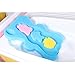 HALLO Soft Infant Bath Sponge Skid Proof Baby Bath Mat Newborn Odor Free (Blue)