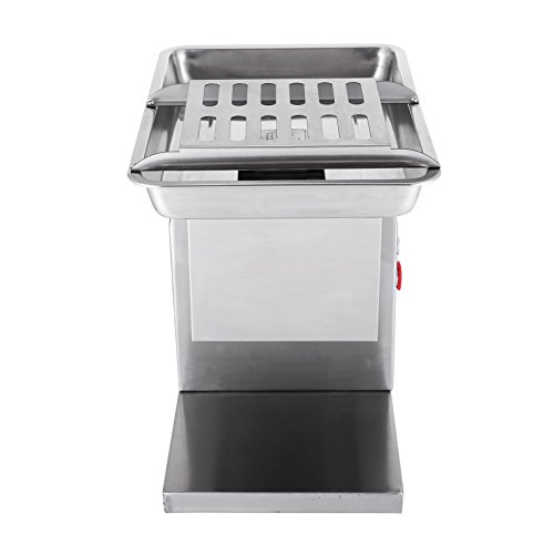 image for BestEquip Stainless Steel Meat Slicer 660 LB/H 500W Meat Cutting Machi