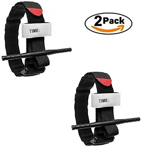 2 Pack Tactical Emergency Outdoors Spinning Military Bandage Battle  Stops Bleeding from Life Threatening , Life Saving First Aid Equipment