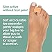 ZenToes Gel Toe Separators for Overlapping Toes, Bunions, Big Toe Alignment, Corrector and Spacer - 4 Pack (Beige)