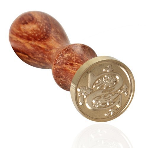 Outop Vintage Retro Wooden Alphabet Letter Initial Wax Classic Sealing Wax Seal Stamp (S)