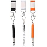 Dog Training Whistles with Lanyard to Stop Barking with Adjustable Frequency Obedience Training for Dog Set of 3, Sumind