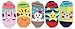 Toddler Baby Kids Fuzzy Thick Sock Anti Slip Skid Sock with Lovely Star or Snowman, Pack of 5 pairs