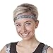Hipsy Adjustable NO SLIP Wide Bling Glitter Headbands for Women Girls & Teens Black Duo Pack