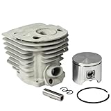 Max Motosports Cylinder Piston Rebuild Kit Assembly Fits Husqvarna 55 51 Chainsaws 46mm # 503 16 91-71