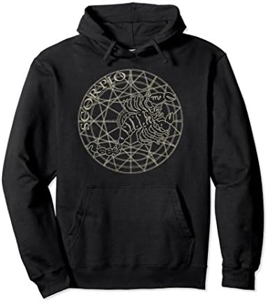 Scorpio Hoodie with Antique Zodiac Symbol