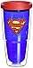 Tervis Superman Tumbler with Emblem and Red Lid 24oz, Blue
