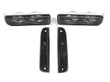REVi MotorWerks DEPO Smoke Lens Corner Lights + Bumper Signal Lights Set FIT for 1997-2001 Jeep Cherokee XJ