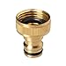 GORILLA EASY CONNECT Garden Hose Quick Connect Fittings. ¾ Inch GHT Solid Brass. (4)
