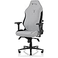 Secretlab Titan Evo Ash Gaming Chair - Reclining, Ergonomic & Comfortable Computer Chair with 4D Armrests, Magnetic Head Pillow & 4-Way Lumbar Support - Gray - Leatherette