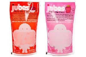 WONG COCO Jubes Combo Pack: 1 Nata De Coco Strawberry & 1 Nata De Coco Lychee 12.7oz