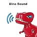 Haite Interactive Robot Dinosaur Toy, Walking Realistic Dinosaur with Sound, Built in Color- Changing LED Eyes, Glowls, Wags Tails, Gift for Kids/Boys/Girls, Red (Dinosaur Toy-Red)