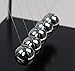 BESLY Newtons Cradle Balance Balls with Medium Black Wooden Base Science Psychics Desk Fun Gadget Toys for Office and Home Decoration