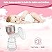 Portable Electric Breast Pump, Single Breastfeeding Pump Baby Milk Pump Rechargeable with Adjustable Massage& Suction Level and Backflow Protector