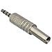 CESS 3.5mm 4-Pole TRRS Male Construction Plug Repair Headphone Jack Audio Soldering (5 Pack)