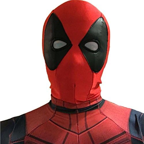 Doncielo Deadpool Halloween Mask Headwear Cosplay Spandex Adult Hoodie Women Men