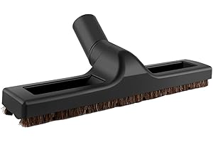 32mm Vacuum Floor Brush with Horsehair Bristles, 1.25 Inch Hose Attachment Compatible for Hoover For Eureka Royal For Dirt De