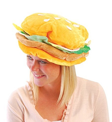 US Toy One Plush Fabric Hamburger Hat