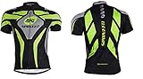 Sponeed Men's Cycling Jersey T Shirt Green Biking Tops Anatomic Design