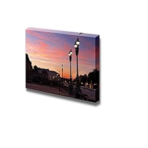Canvas Prints Wall Art - Night in Brussels at The Royal Palace | Modern Wall Decor/Home Decoration Stretched Gallery Canvas Wrap Giclee Print. Ready to Hang - 12" x 18"