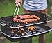 SANNO BBQ Grilling Tools Set Heavy Duty Extra Thick Stainless Steel Spatula, Fork, Tongs with Magnetic Meat Smoking and Temp Guide, Best for Barbecue & Grill (BBQ Tool Sets)