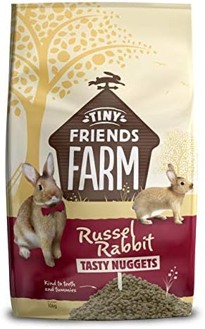 Supreme Tiny Friends Farm Russel Rabbit Tasty Nuggets 2kg, Transparent, 2 kg (Pack of 1)