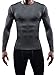 NELEUS Men's 3 Pack Athletic Compression Sport Running T Shirt Long Sleeve Base Layer,Black,Grey,Whie,US L,EU XL
