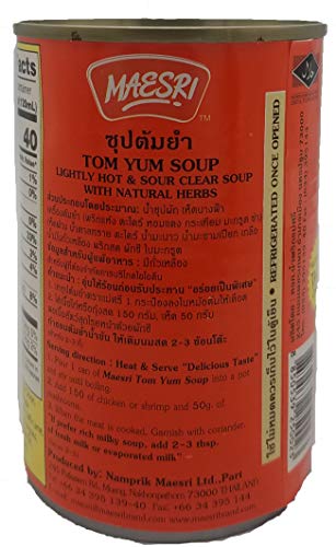Maesri Tom Yum Soup Thai Style 14 ounce (2 Pack)