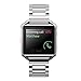 Oitom Metal Bands Compatible with Fitbit Blaze Large,Frame Housing+Stainless Steel Bracelet Replacement Accessory Strap Watch Band for Smart Fitness Watch Silver