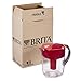 Brita Large Water Filter Pitcher for Tap and Drinking Water with 1 Standard Filter, Lasts 2 Months, 10 Cup Capacity, BPA Free, Red