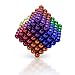 MagneBalls 5MM Magnetic Ball Set Perfect for Jewlery, Crafts, Education and Intelligence Development- Desk Sculpture Toy Provides Relief for Office Stress, ADHD, Autism, and Anxiety (Multicolored 5)