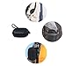 Earphones Carrying Case Mini Headphones Bag Portable PU Leather Storage Pouch with Carabiner for Earbuds Headsets USB Disk USB Cable iPhone Cable etc - Black