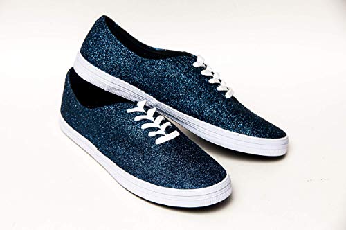 navy sparkle sneakers