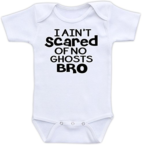 I Ain't Scared of No Ghosts Bro - Halloween Bodysuit (12M Long Sleeve Bodysuit)