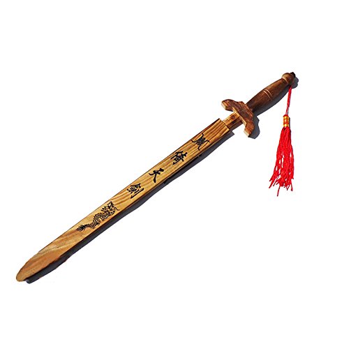 Sunny Hill Chinese-style Peach Wood Dragon Sword