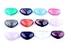 Heart Stone Cabochon Love Chakra Crystal Beads Gemstone CAB Healing 15pcs 18mm Crystal Quartz Stone Random Color Wholesale for Jewelry Making(No Holes)