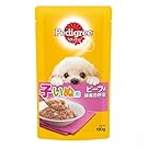 箱売り ぺディグリー パウチ 子犬用 旨みビーフ&緑黄色野菜 130g 1箱50袋