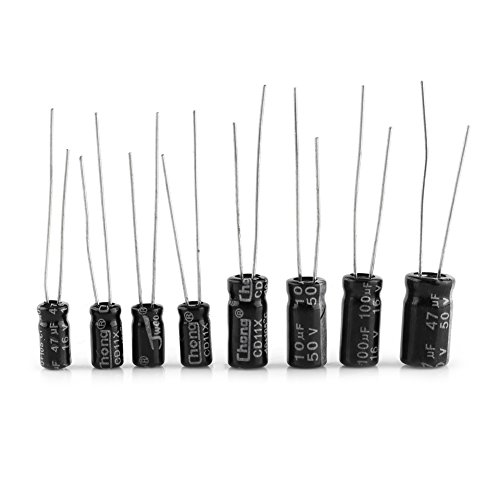 500pcs 24 Values Aluminum Electrolytic Capacitor Assorted Kit 10V~50V 0.1uF to 1000uF - Thumbnail 3