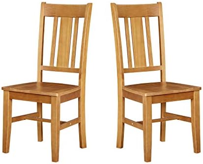 Amazon Model – Ravenna Dwelling Basic-Model Strong Pine Eating Chair, 40″H, Honey Pine End, Set of two