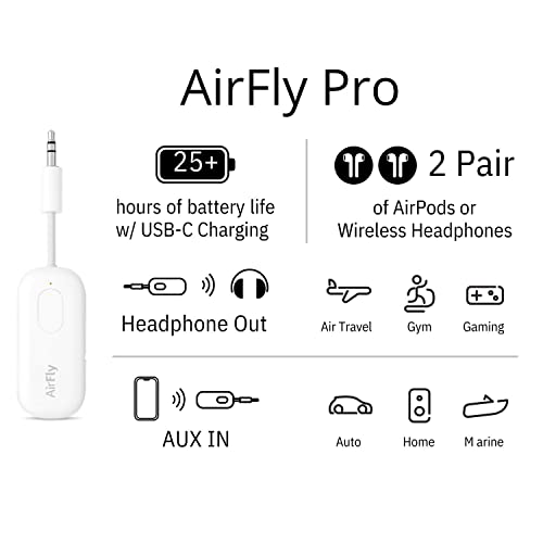 Twelve South AirFly Pro Bluetooth Wireless Audio Transmitter/ Receiver