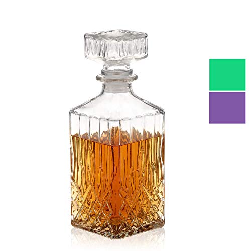 Decanter, Whiskey Decanter, LeadFree Liquor Decanter 750ml, Glass