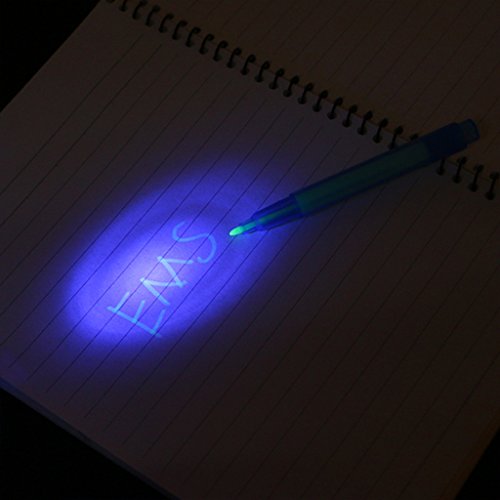 Seaskyer 6Pcs/Set Invisible Ink Pen Built in UV Light Magic Marker For Pen Safety To Use for Drawing Fun Activity Kids Party Favors Ideas Gifts - Thumbnail 4