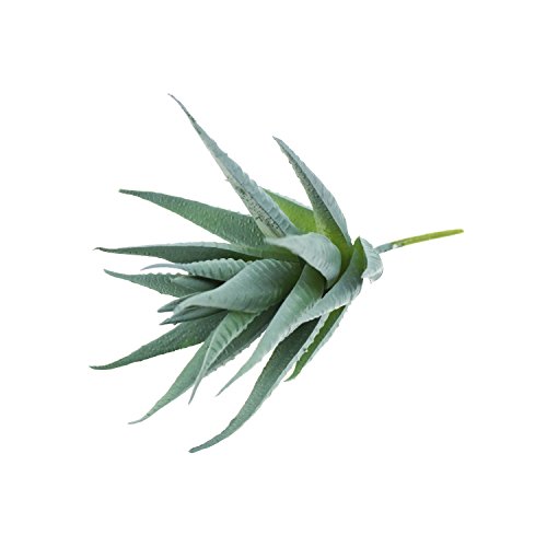Goodma 3 Pieces Realistic Artificial Aloe Faux Succulent Textured Spiky Green Haworthia Cactus Plants Unpotted (Light Green)