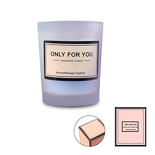 Aromatherapy Romantic Candle, Natural Soy Wax Tin Candle, Smell Nice, with Gift Box,Sky Blue