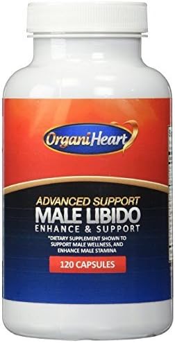 OrganiHeart - Advanced Support Male Libido Stamina + Enlargement Pills (120 count) by OrganiHeart