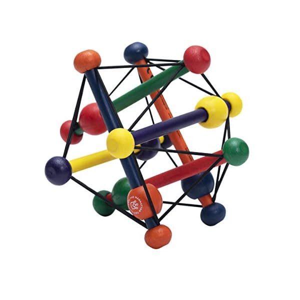 manhattan toy skwish classic rattle and teether grasping activity toy