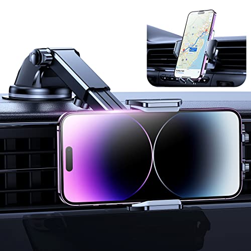 VICSEED 𝙎𝙪𝙘𝙩𝙞𝙤𝙣 𝘾𝙪𝙥 𝙒𝙤𝙣'𝙩 𝙈𝙚𝙡𝙩𝙨 Phone Mount for Car [TwoButton Release